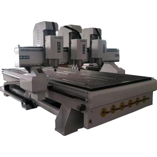 3 heads cnc router machine 1325 with Mach3/double head cnc router machine for wood/three spindle cnc router 4x8