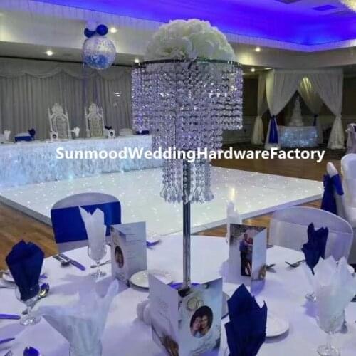 H60cm/100cm)Wedding decoration acrylic bead gold flower stands pillar column centerpieces , wedding pillar lead road senyu01048