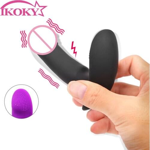 IKOKY Wearable Dildo Vibrator Clitoris Stimulator Female Masturbation Anal G Spot Sex Toys for Woman Vaginal massage Silicone