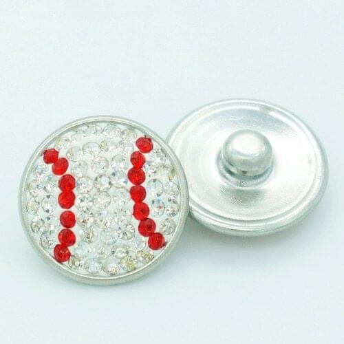 Handmade 12MM 18MM Tennis rhinestone snap buttons for DIY snap bracelets high Quality charm jewelrys wholesale KB0205
