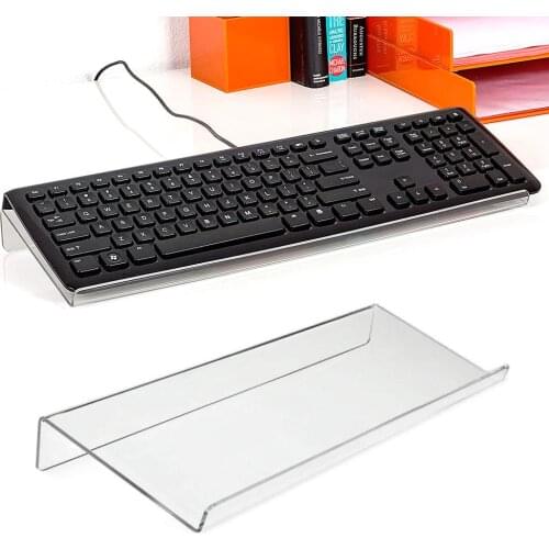 Office Home Computer Keyboard Tilted Ergonomic Holder Acrylic Heighten Computer Keyboard Stand Home Office Supplies