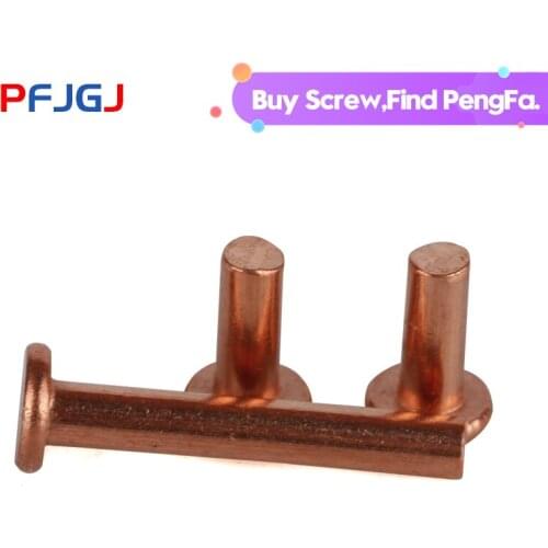 Peng Fa GB109 flat head copper rivet solid rivet M1.5M2M2.5M3M4M5M6M8 series