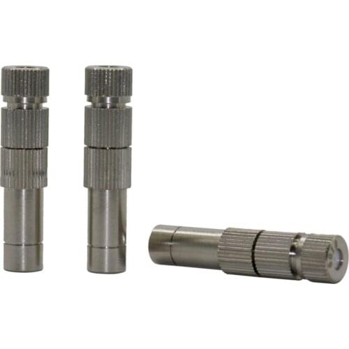 0.2-0.6mm Copper Sprayer with Filter 8mm Slip lock Quick-Connect Nozzles Greenhouse cooling Misting Nozzles 30 PCs