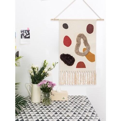 Wall Hanging Tassel Tapestry Meter Box Background Decoration Hanging Cloth Cover Bedroom Living Room Home Decor Tapestry
