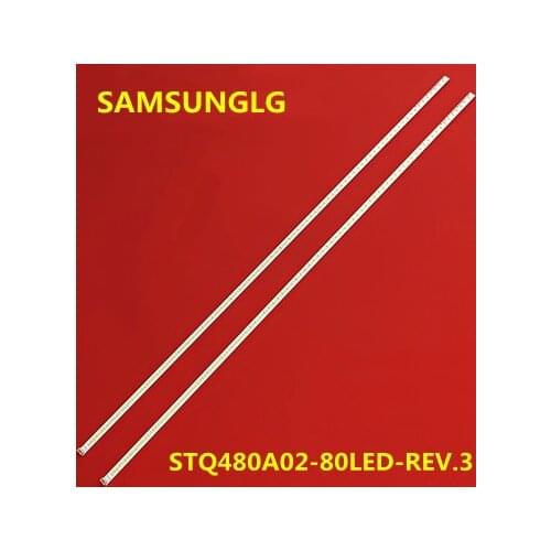 100%New 535mm LED Backlight Lamp strip 80leds For TCL 48 inch TV L48E5390A 3D 48CE680LED STQ480A02 80LED REV.3 LVF480SSTM E8 V1