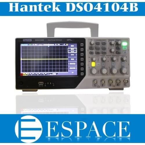 2017 New Hantek DSO4104B Digital Storage Oscilloscope 100MHz 4 Channels 1 Gsa/s Integrated USB Host/Device Better Than DSO5102P