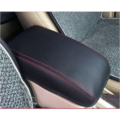 New Cover Fit For BYD S6 2011-2014 Car Center Armrest Cover Stitching PU Leather Surface Shell Trim