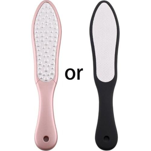 Professional Double Sided Stainless Steel Foot Rasp Heel File Hard Skin Callus Remover Scrubber Pedicure Grinding Feet Care Tool