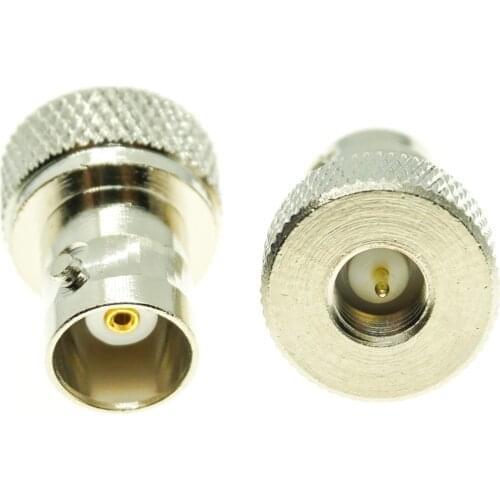 BNC To SMA Connector Antenna BNC Female to SMA Male Plug Nickel Plated Q9 Straight Coaxial RF Adapters for Vertex Icom Kenwood