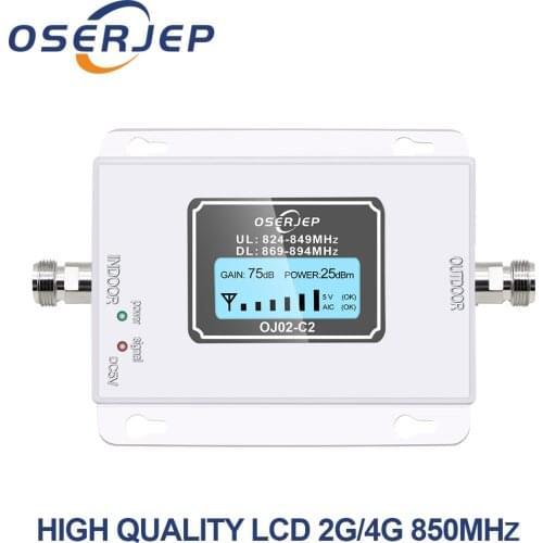 850 Mhz Repeater 70dB Repetidor CDMA 850Mhz 2G 3G Cellular Cell Phone lte band5 signal booster , GSM Signal Repeater Amplifier