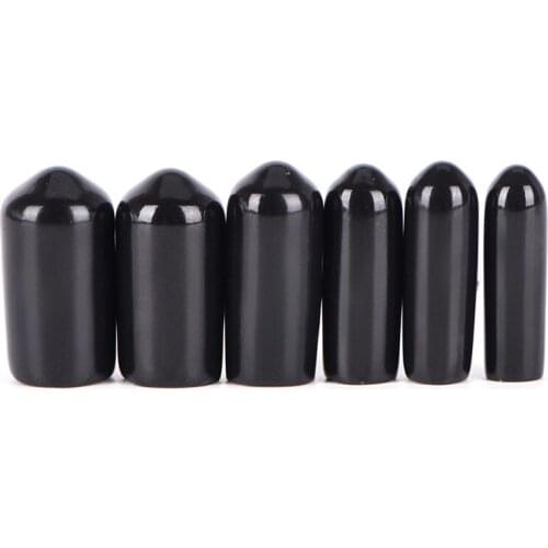 10PCS Black 3/4/5/6/7/8MM Rubber End Caps For 4 Lines Quad Stunt Kite Fixed Parts Tool Accessories
