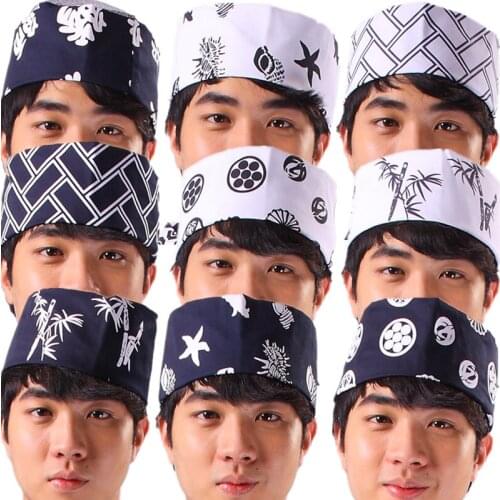 Japanese cuisine sushi restaurant chef hat japanese sushi work hat hotel restaurant uniform hat turban headgear