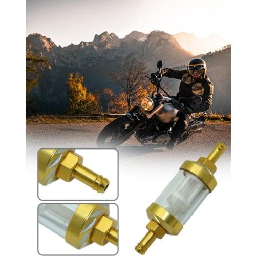 Universal Motorcycle 8mm Inline Gas Fuel Filter For ATV Dirt Bike Motorcycle Modified Metal Oil Filter Motorcycle Accessories