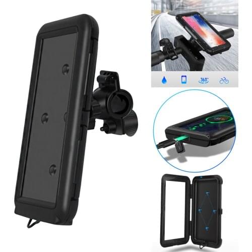 Rotatable Bicycle Mobile Phone Holder Bracket Bike Scooter Handlebar Mount