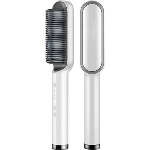 Hair Straightener Professional Ceramic Electric Straighten Fast Heating Curler Straightener Comb Styler Hair Caring Tools 2021