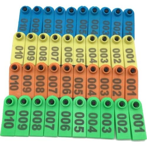 No. 1-5000 Sheep Ear Tag Signs The Word Ear Laser Typing Copper Head Earrings Farm Animal Identification Card customization
