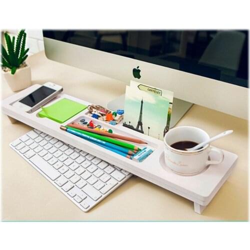 1PC Modern Multifunctional Storage Box Desk Organizer Computer Keyboard Shelf Storage Rack MF 029