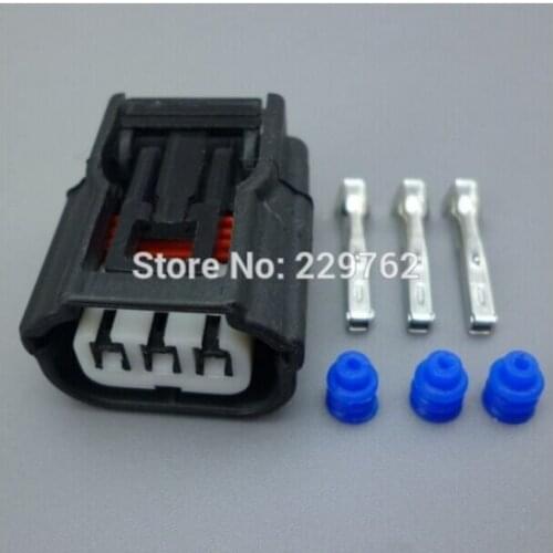 Shhworldsea 4/10/50/100sets 3 PIN 1.2mm Automotive Waterproof female Connectors car electrical wire connector plug terminal