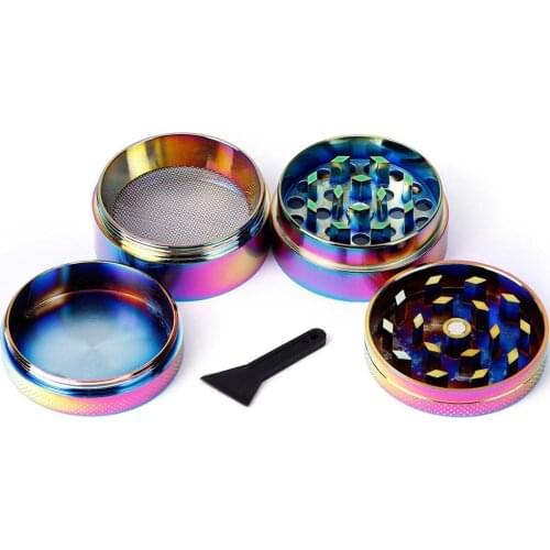 4-layer 40mm Zinc Alloy Metal Herb Crusher Grinder Spices Tobacco Leaf Smoke Muller Kitchen Tools