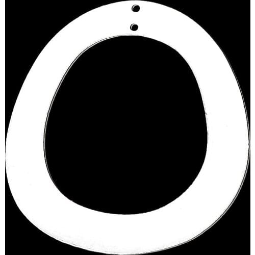 5pcs/lot 100% Stainless Steel Elliptical Shape DIY Earring Pendant Charm Wholesale Custom Charms Finding Supplies Factory Prices