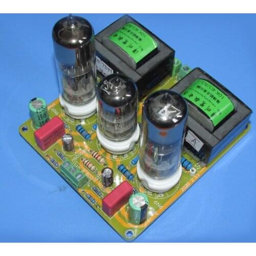 6N1 push 6N6 tube push-pull small power amplifier board, 1.5W * 2 miniature small amplifier finished board, stereo
