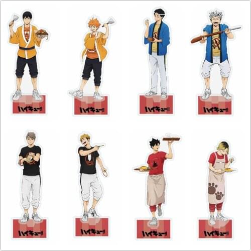 Anime Haikyuu!! Nishinoya Yuu Karasuno Kageyama Tobio Acrylic Stand Figure Desktop Decoration Collection Model Toy Cosplay
