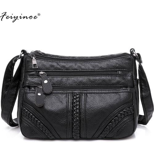 Annmouler Fashion Women Bag Pu Soft Leather Shoulder Bag Crossbody Bag Quality Small Bag Brand Handbag Purse Womens Bag