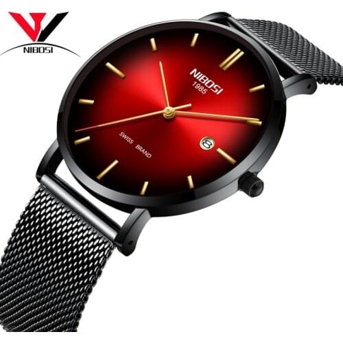 NIBOSI Men And Women Watches Top Brand Luxury Unisex Watch Waterproof Classic Simple Quartz Wrist Watch Erkek Kol Saati Relogios