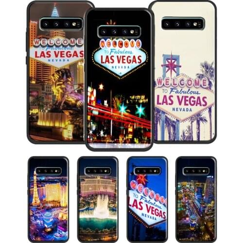 Las Vegas Sign LIGHTS Nevada Case For Samsung Galaxy S20 FE S21 Ultra S8 S9 S10 Plus S10e Note9 Note10 Note 20 Ultra