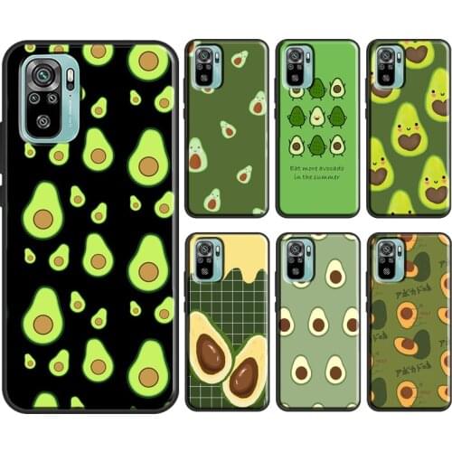 Funny Avocado Art Fruit For Xiaomi Redmi Note 9 Pro 10 7 8 9S 8T Cover For Redmi K40 9 9C 9A 7A 8A 9T Phone Case