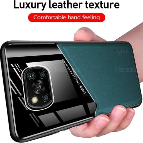 For Xiaomi Poco F3 Shell Luxury PU Leather Magnetic Holder Back Cover For PoxoF3 Poko F 3 X3 X3Pro X3Nfc Phone Shell Case Fundas