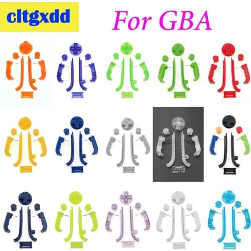 Cltgxdd Multi-Color Buttons Keypads L R A B Buttons For Gameboy Advance Buttons Frame For GBA D Pads Power ON OFF Control Button