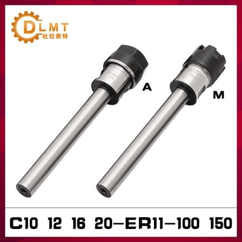 1pcs Collet Chuck Holder C10 12 16 20 ER11 100L 150L CNC Milling Lengthen Tool carrier For CNC machining center