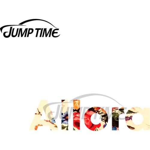 JumpTime 13 x 2.8cm For Allora Personality Vinyl Car Sticker Air Conditioner Motorcycle Waterproof VAN Decoration Decal