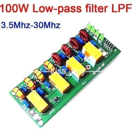 100W Short wave radio power amplifier Low-pass filter LPF HF low pass LPF 3.5M-30Mhz for Ham Radio CW FM