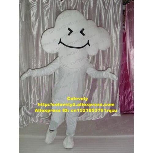 White Cloud Stratus Nuages Mascot Costume Adult Cartoon Character Outfit Suit Sports Carnival Cartoon Figure zz5045