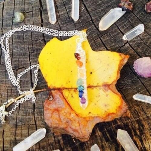 Chakra Balancing Quartz Necklace
