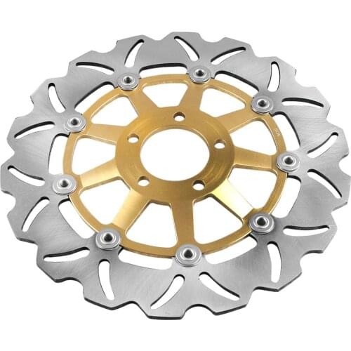 LUCKMART Front Brake Rotors Disc and Pads Kit for Kawasaki ZZR1100 1990-1992 Motorcycle Replacement Accessories ZZR 1100 ZXR 750