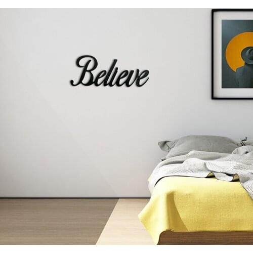 Believe Metal wall decoration, metal wall decoration, metal wall hanging, office wall decoration, metal wall decoration