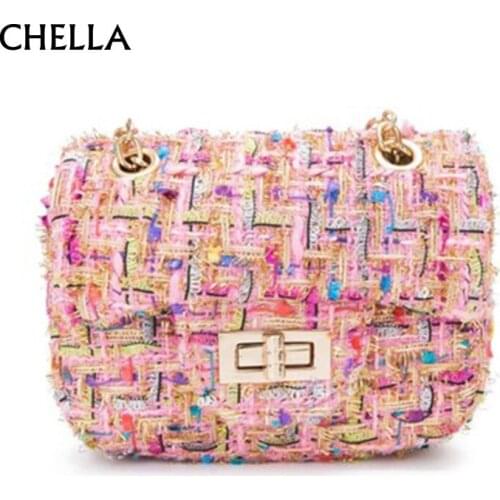 Girl Mini Crossbody Bag Cute Kawaii Linen Women Purse Shoulder Bags Kid Messenger Bag Small Children Handbag Bolsa Female SS0361