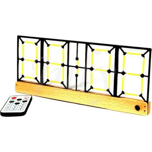 LED clock pseudo-glow hollow clockdual-sided USB power supply exquisite and concise Can be remotely controlled