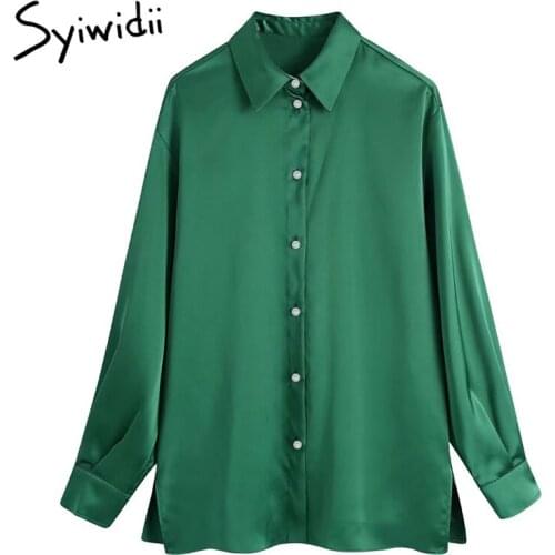 Зеленые блузки Syiwidii China At AliExpress