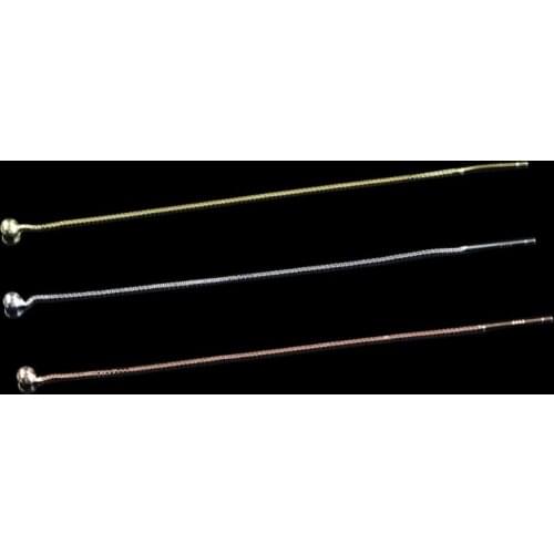 TS-011 Wholesale 8cm 925 Sterling Silver color Long Drop Earrings Line Earring Accessories Women Fashion DIY Earring Findings