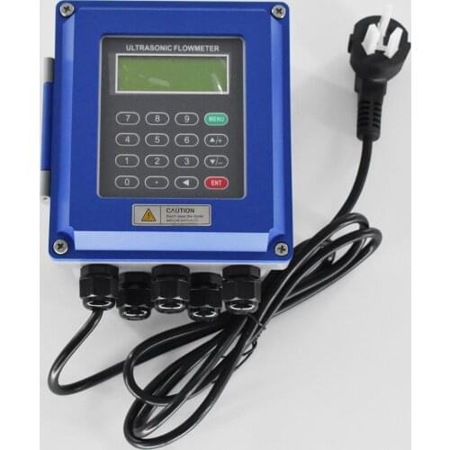 TUF-2000B Ultrasonic Liquid Flow meter with PT100 (CT-1) Heat Meter TS-2 Transducer DN25mm-100mm wall-mounted type flowmeter
