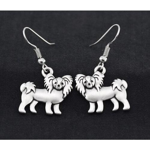 Vintage 3D Papillon Drop Earring Dog Pet Charms Long Earrings For Women Brincos Boho Earings fashion Jewelry Pendientes Mujer