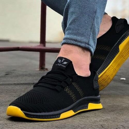 Wagoon WG101 Siyah Sarı Erkek Spor Ayakkabı Yaza Damga Vuracak Şıklıkta Harika Tasarımı İle Size Özel Fiyatlarla Hızlı Kargo