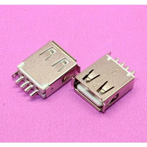YuXi 100% New USB 2.0 jack connector USB 180degree solder