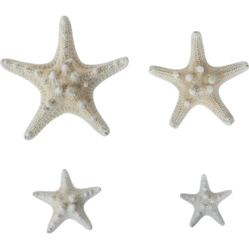 1Pc White Starfish Crafts Decoration Finger Starfish DIY Wedding Decoration Shell Sea Fish Party Beige Starfish Crafts