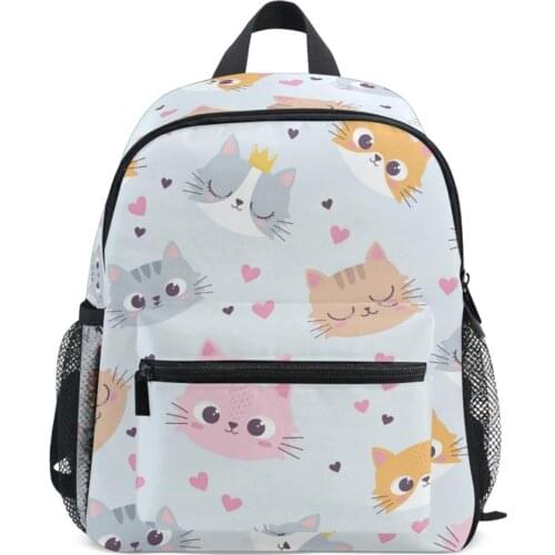 2020 Hot Sale Fashion Children School Bags Cartoon cat Backpack Baby Toddler kids Book Bag Kindergarten Boy Girl Backpacking