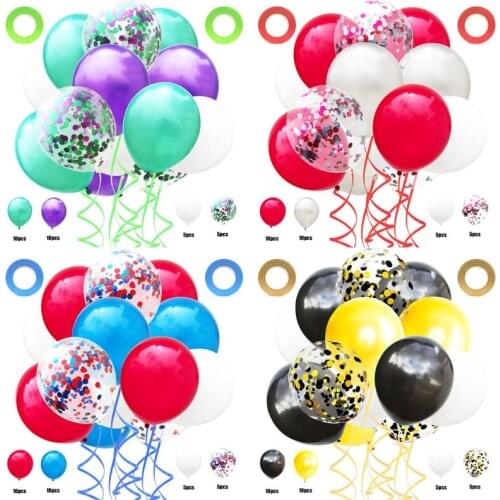 32pcs/Set 12Inch sequin balloon set aluminum foil sequin balloon wedding birthday party balloon decoration confetti balloon
